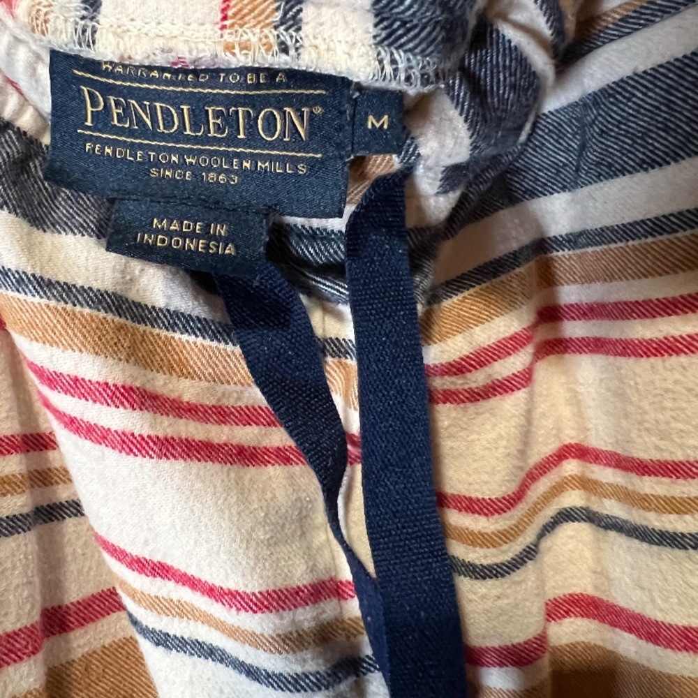 Pendleton Multicolor Striped Relaxed Pants Size M… - image 4
